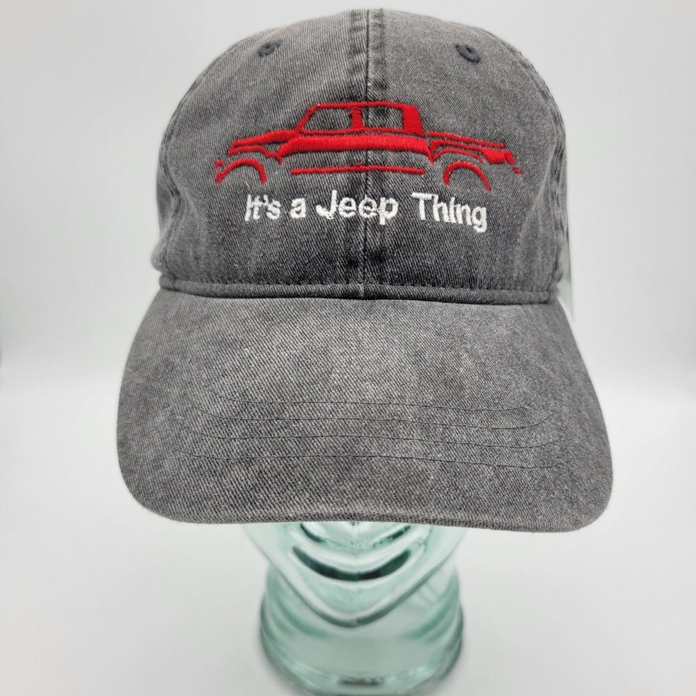 Ouray Sportswear Its a Jeep Thing Truck Hat Gray Washed Cotton Dad Cap 51004